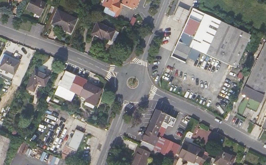 Vue aérienne du Rond-Point des Provinces