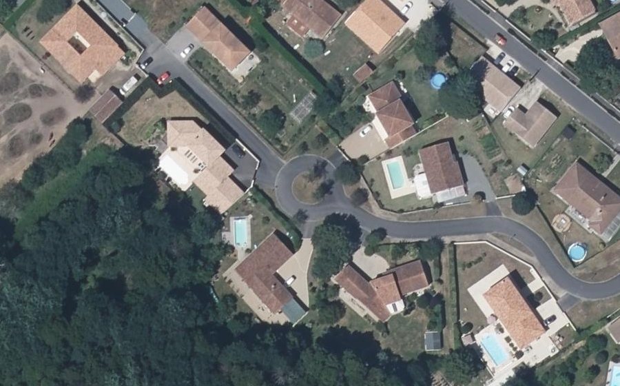 Vue aérienne du Allée de la Châtaigneraie