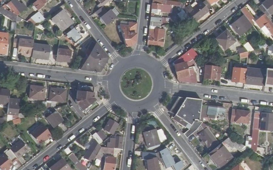 Vue aérienne du Place Pierre Berégovoy