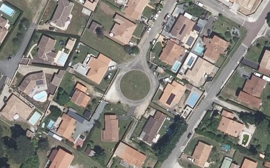 Vue aérienne du Allée des Érables