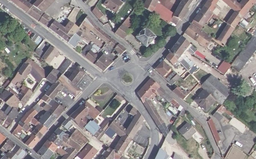 Vue aérienne du Place du Renard