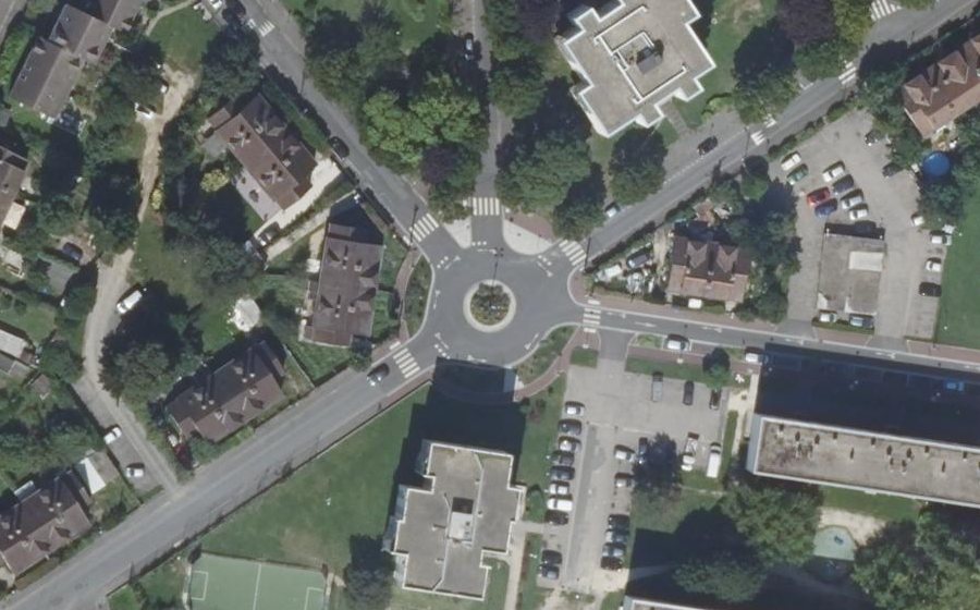 Vue aérienne du Place Mansard