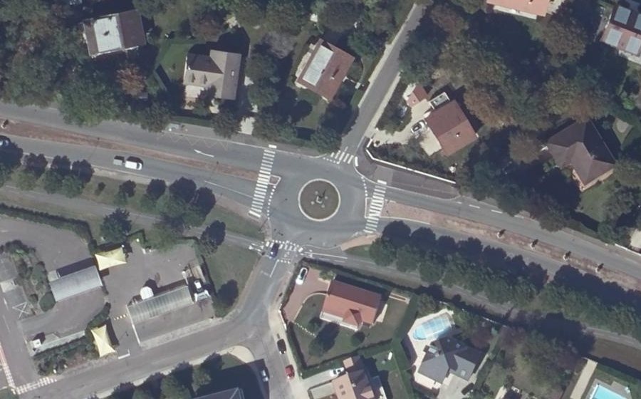 Vue aérienne du Route de Dijon