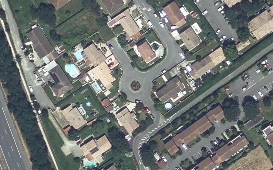 Vue aérienne du Rue des Marguerites