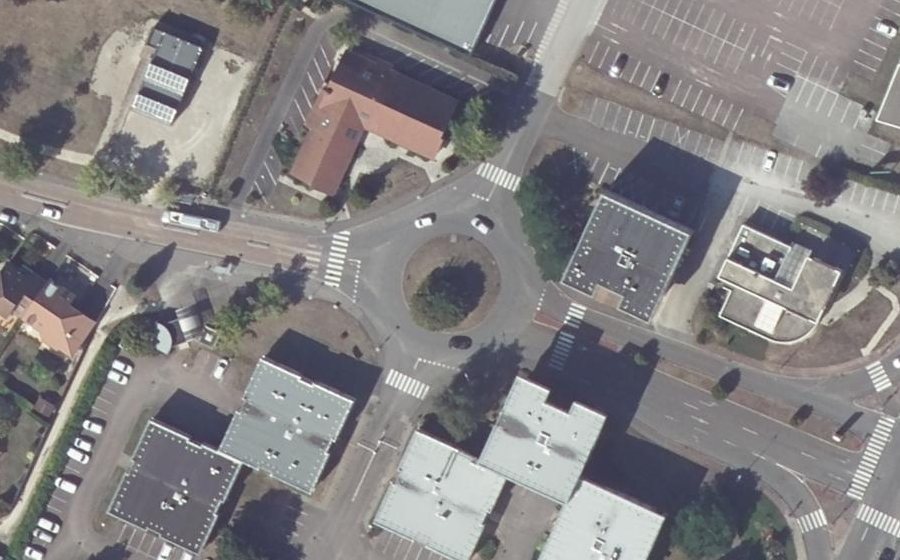 Vue aérienne du Rond-Point Vendémiaire