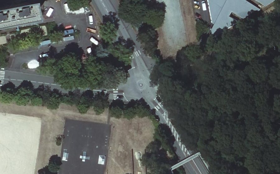 Vue aérienne du Avenue François Cevert