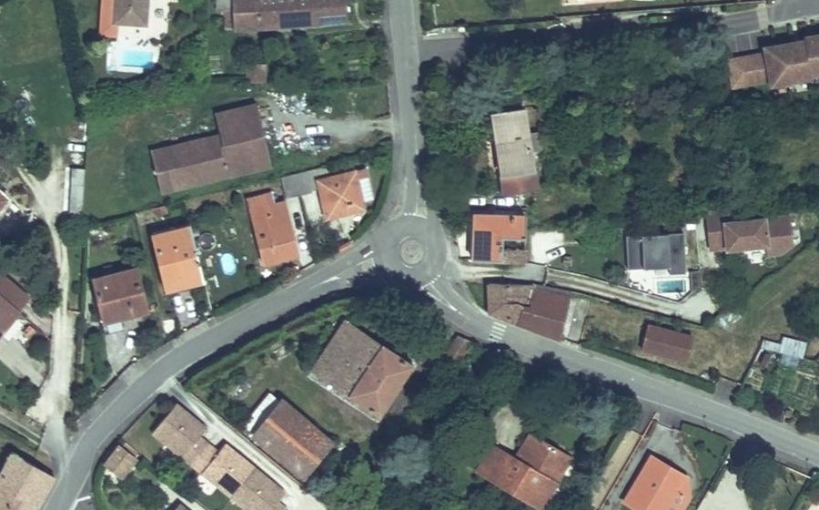 Vue aérienne du Rue René Landes