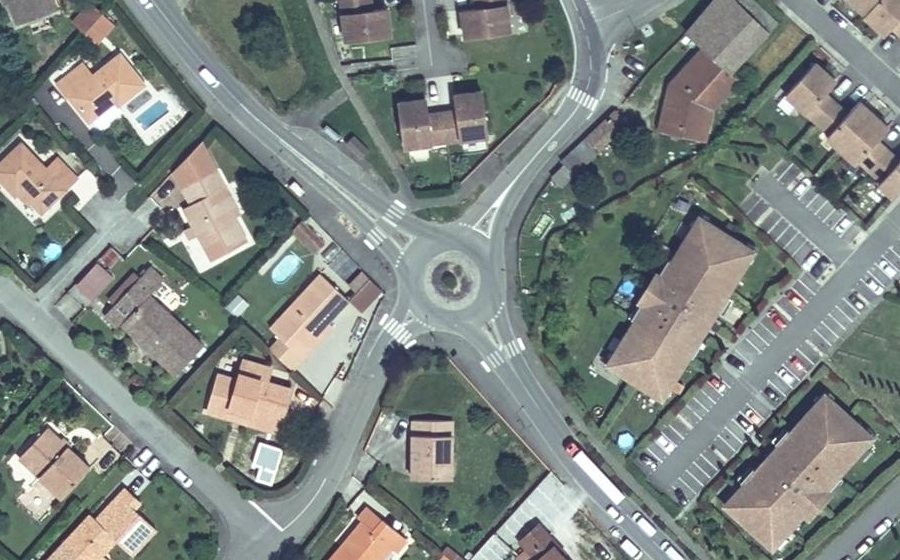 Vue aérienne du Route de Gratentour