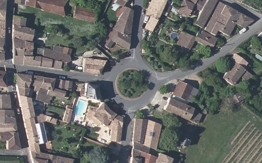 Vue aérienne du Place du Rond-Point