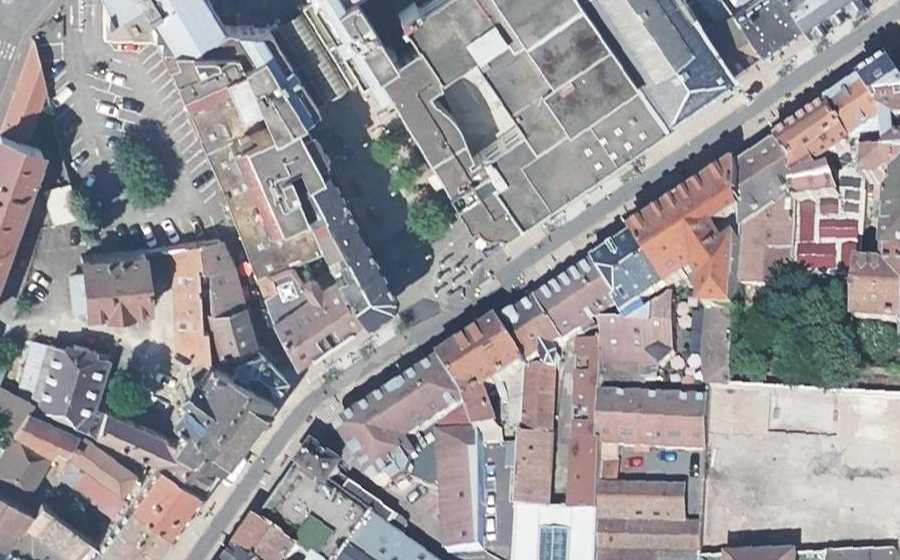 Vue aérienne du Faubourg de France