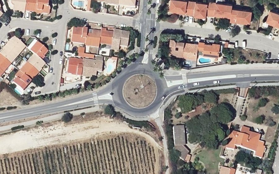 Vue aérienne du Avenue de la Salanque