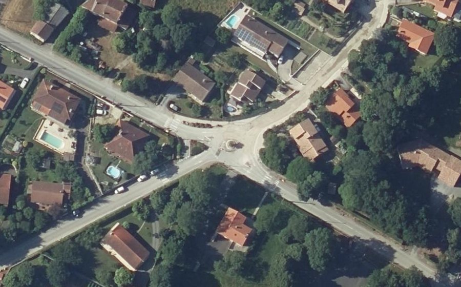 Vue aérienne du Avenue André Caville