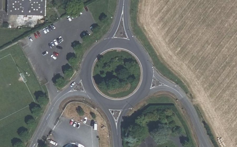 Vue aérienne du Place de Sao