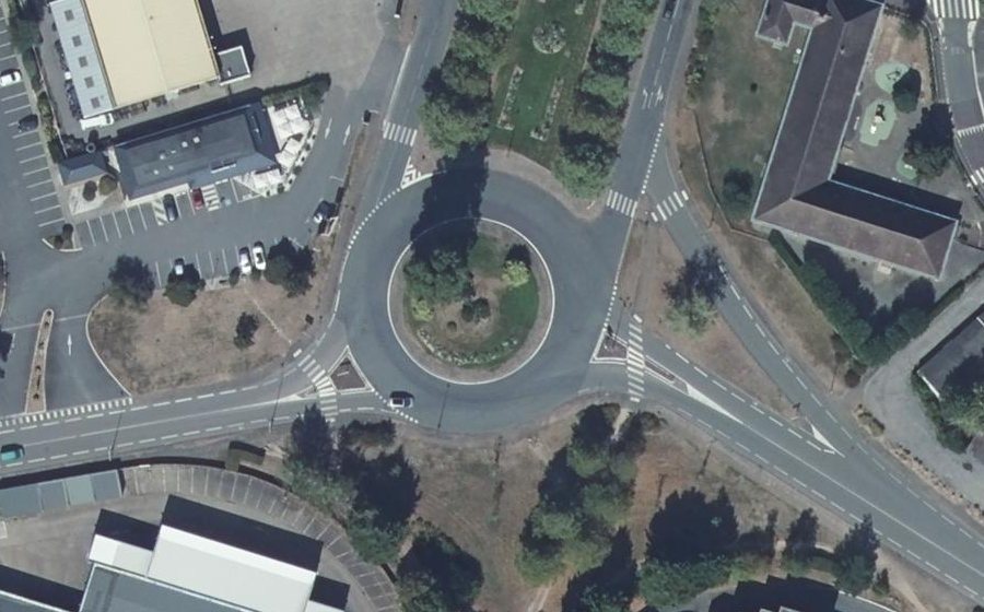 Vue aérienne de la Place Jean Monnet