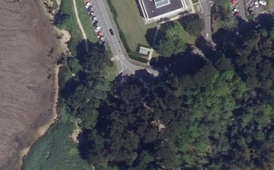 Vue aérienne du Rond-Point du Stang