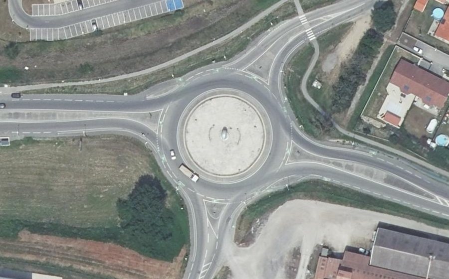 Vue aérienne du Rond-Point "Le Petit-Prince"