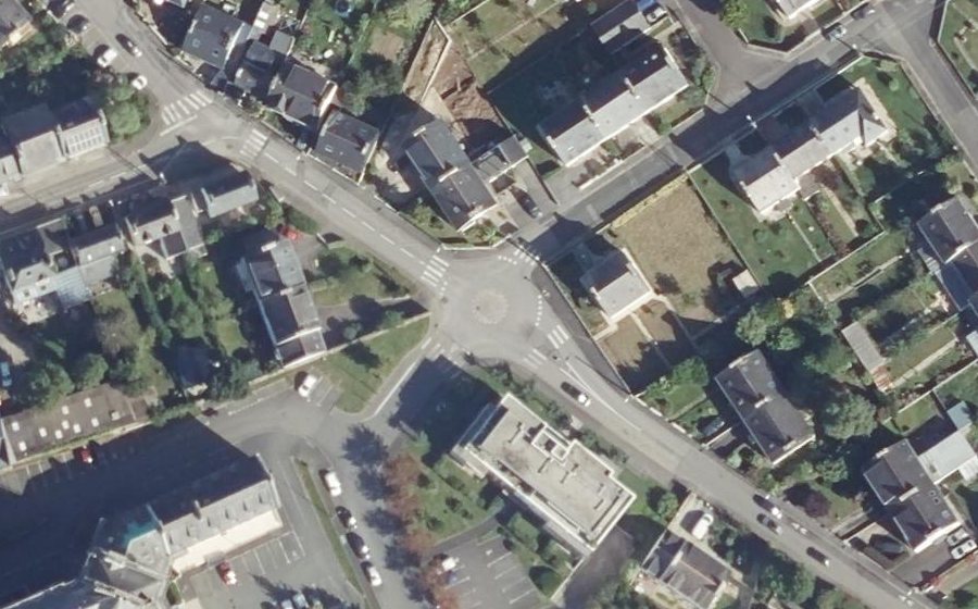 Vue aérienne du Rond-Point des Séminaristes