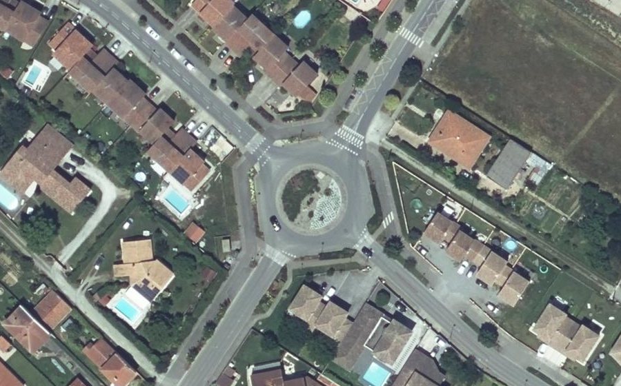 Vue aérienne du Chemin de la Cendere