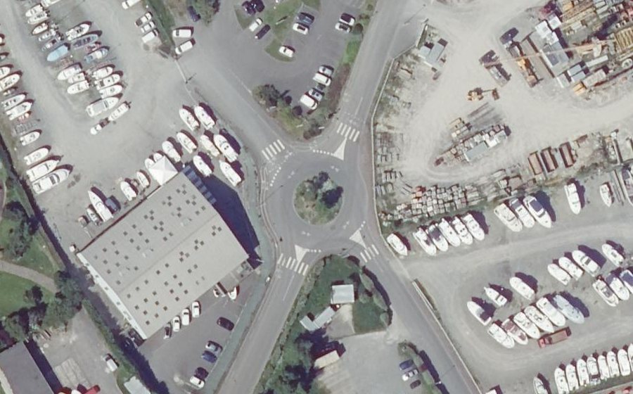 Vue aérienne du Rond-Point Blanche Maupas