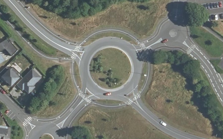 Vue aérienne du Rond-Point de Gabès
