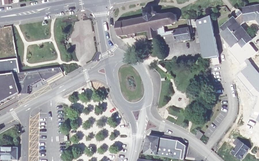 Vue aérienne du Rue René Langlois