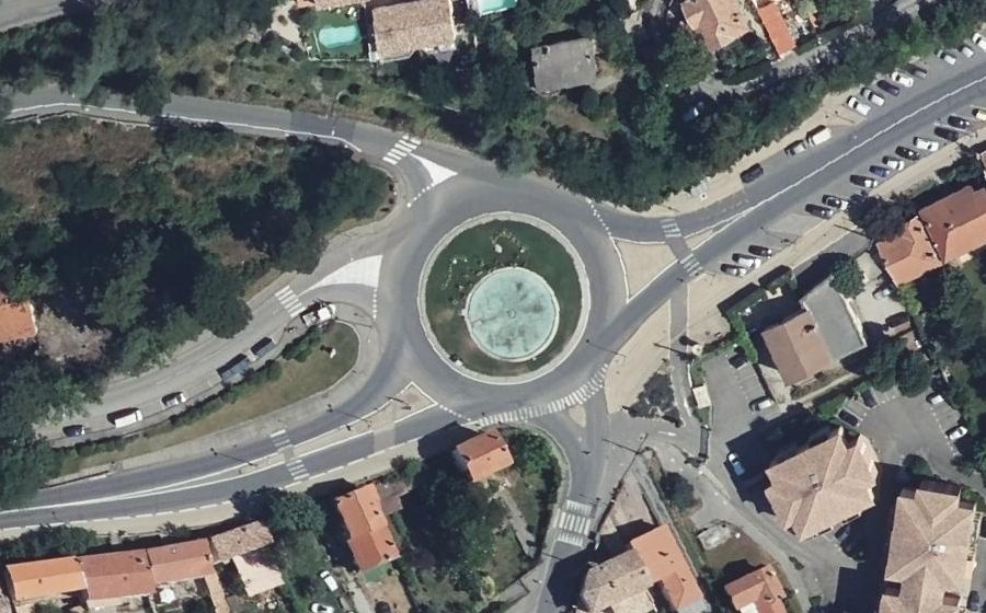 Vue aérienne du Rond-Point du 4 Septembre