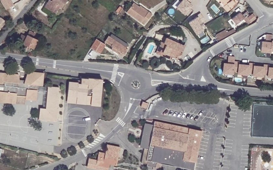 Vue aérienne du Rond-Point du 8 Mai