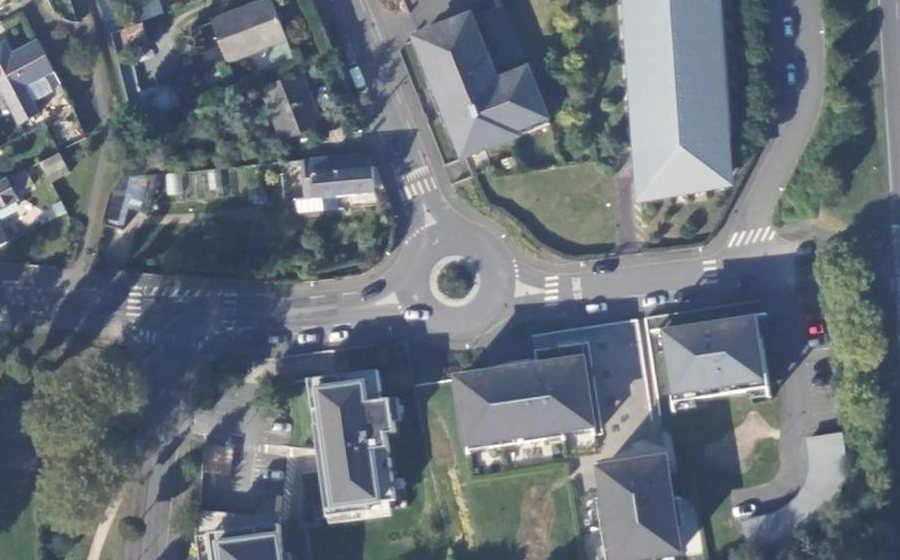 Vue aérienne du Rue de la Hulotais