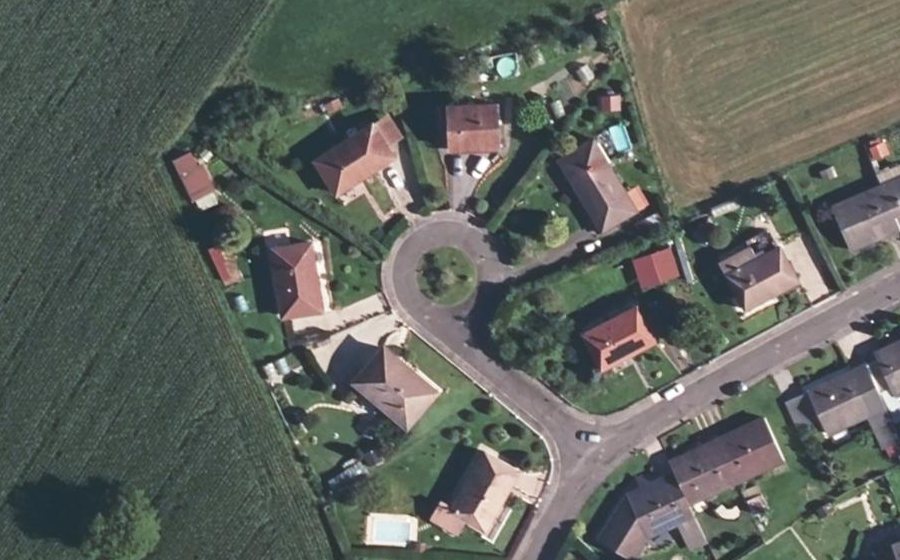 Vue aérienne du Rue Marcel Peltier