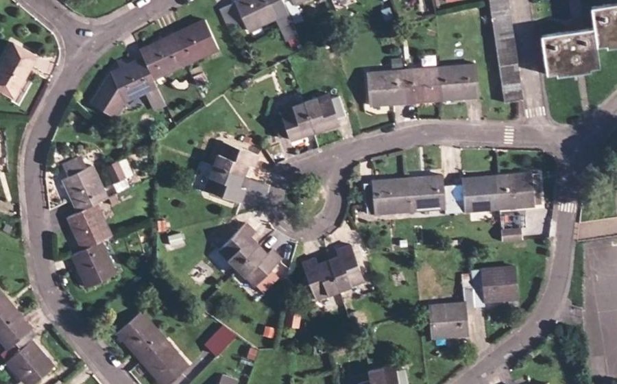 Vue aérienne du Rue Marcel Peltier