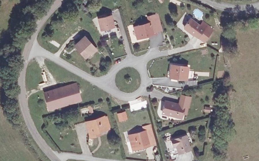 Vue aérienne du Rond-point anonyme n°316511003