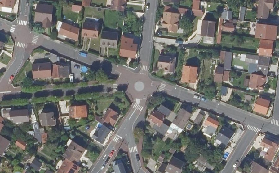 Vue aérienne du Rue de la Voie Verte