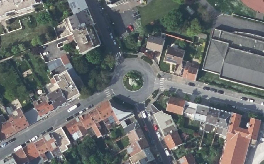 Vue aérienne du Place Maurice Prevost