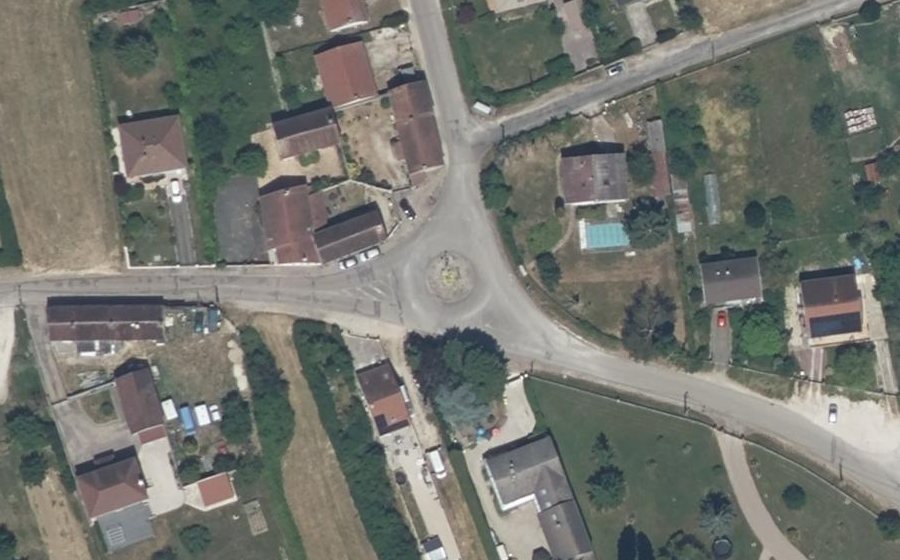 Vue aérienne du Rue Principale
