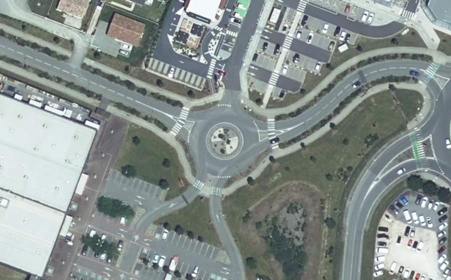 Vue aérienne du Avenue Jean Monnet