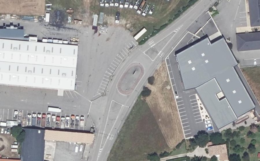 Vue aérienne du Chemin du Mûrier