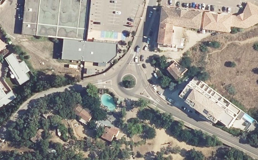 Vue aérienne du Rond-Point de Matonara