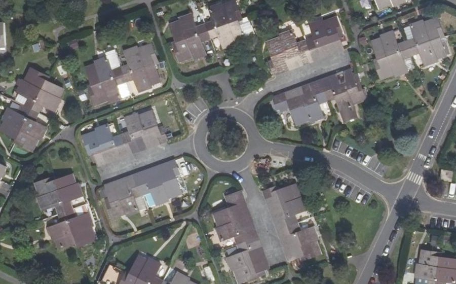 Vue aérienne du Square Rémi Belleau