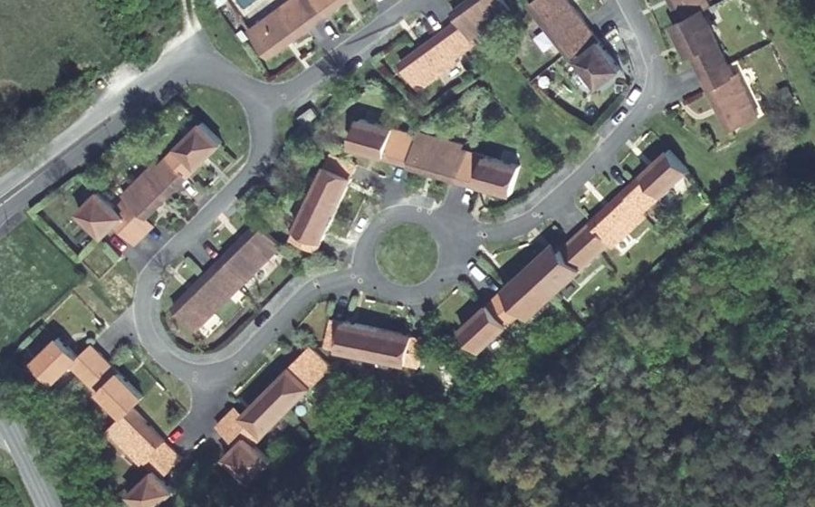 Vue aérienne du Rue du Clos de la Mothe