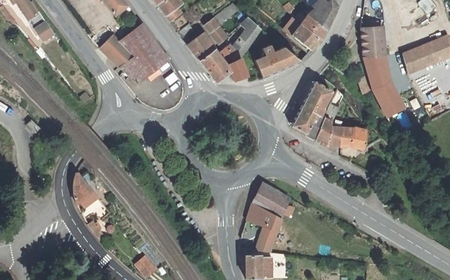 Vue aérienne du Place Belfort