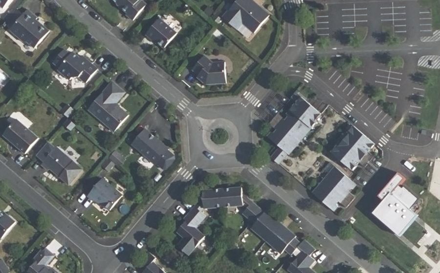 Vue aérienne du Route de la Forêt
