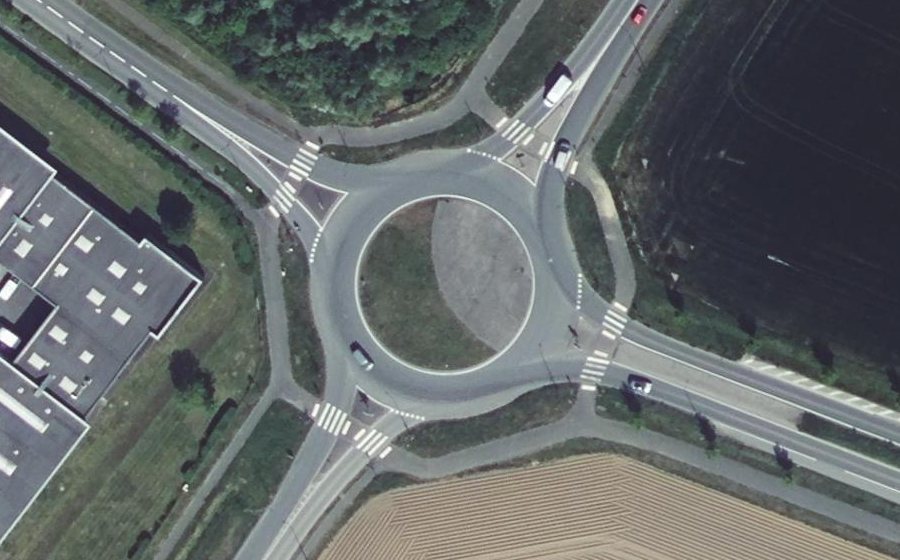 Vue aérienne du Pavé de la Chapelle