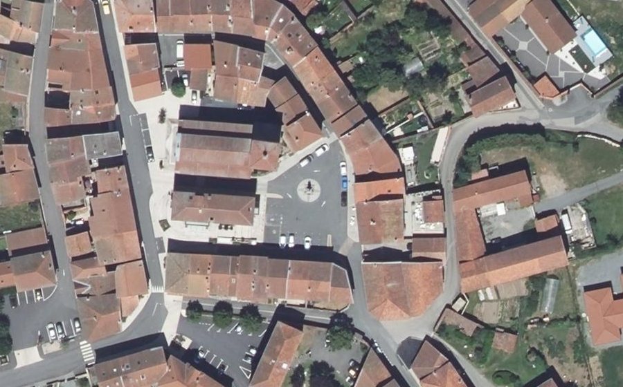 Vue aérienne du Place du Monument
