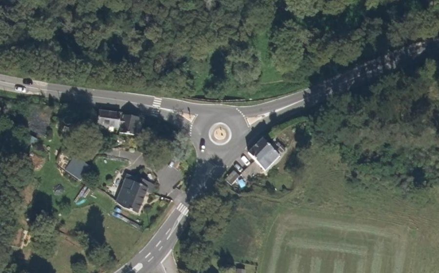 Vue aérienne du Giratoire du Hulo
