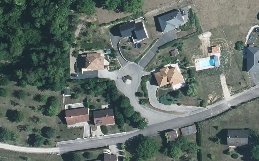 Vue aérienne du Impasse du Valgaront