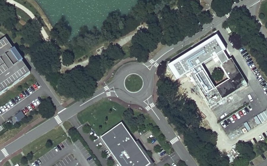 Vue aérienne du Allée du Lac