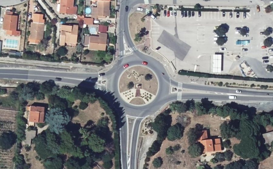 Vue aérienne du Rond-Point du Vigneron