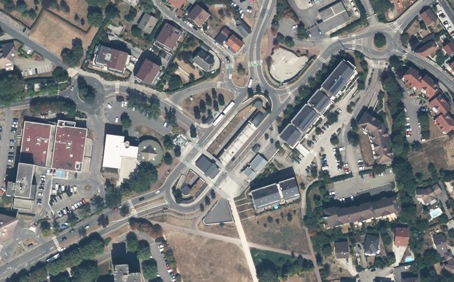 Vue aérienne du Avenue des Carrés