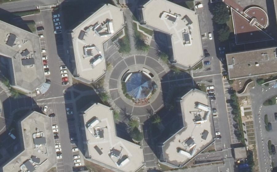 Vue aérienne de la Place de Londres