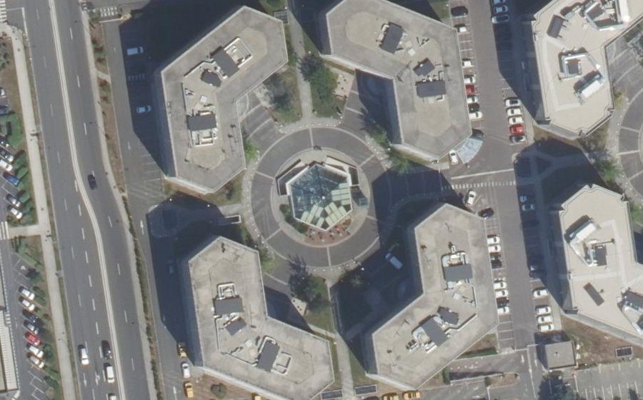 Vue aérienne du Place de Berlin